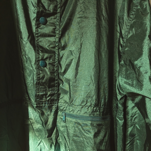1980~90's Eddie Bauer Nylon Half-Zip Pullover "packable" - XL - Picture 3 of 9